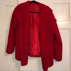 Red Fuzzy Jacket